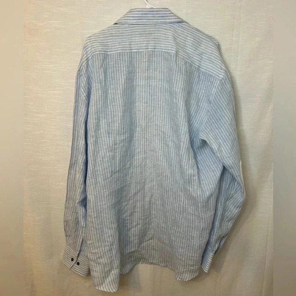 Luciano Bardelli Dress Shirt Mens 100% Cotton Italian - Picture 8 of 8